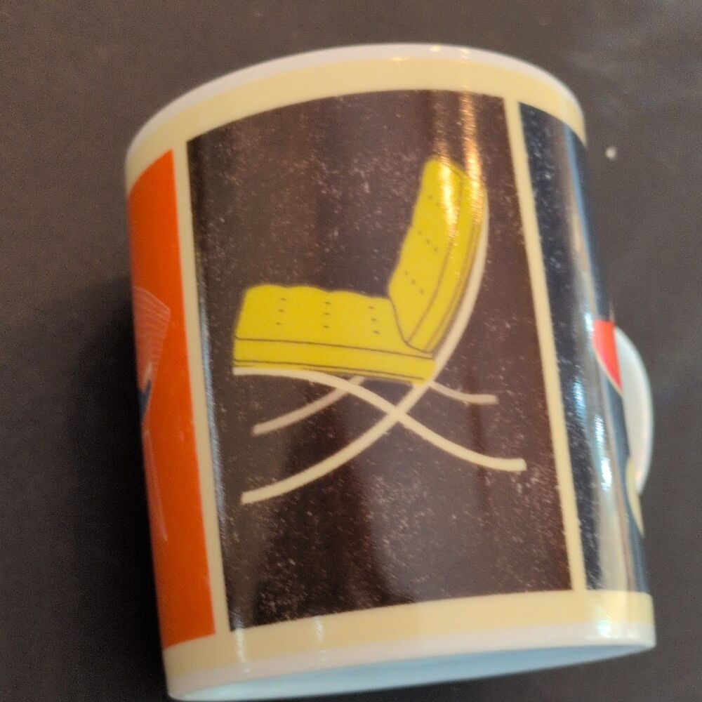Magpie Ceramic Coffee Mug mid century Furniture retro chairs - Picture 4 of 6